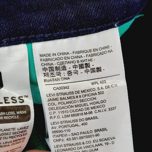 Levi's 511 Men's Slim Fit Jeans Dark Wash Stretch Denim P2939 - Picture 7 of 10